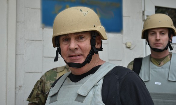 На передовой в Донбассе засветились американские генералы – кадры