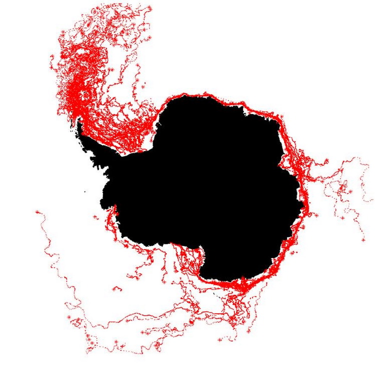 От Антарктиды откололся кусок массой 1 триллион тонн
