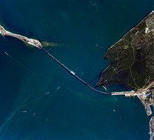 Российский космонавт сфотографировал с МКС Крымский мост