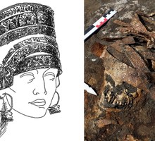 Археологи нашли на Дону погребение скифской амазонки в парадном головном уборе