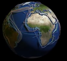 Как выглядит подводная оптическая кабельная сеть Земли