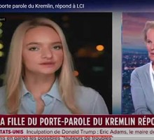 Елизавета Пескова на ТВ  вгоняет в краску французов