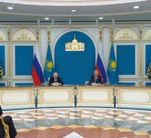 Президент России и Президент Казахстана сделали заявления для СМИ