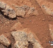 Ровер Curiosity нашёл на Марсе речную гальку