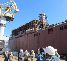 Строительство первой в мире плавучей АЭС и крупнейшего ледокола вошло в решающую стадию
