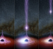 NASA зафиксировало светящийся объект, который вырвался из чёрной дыры